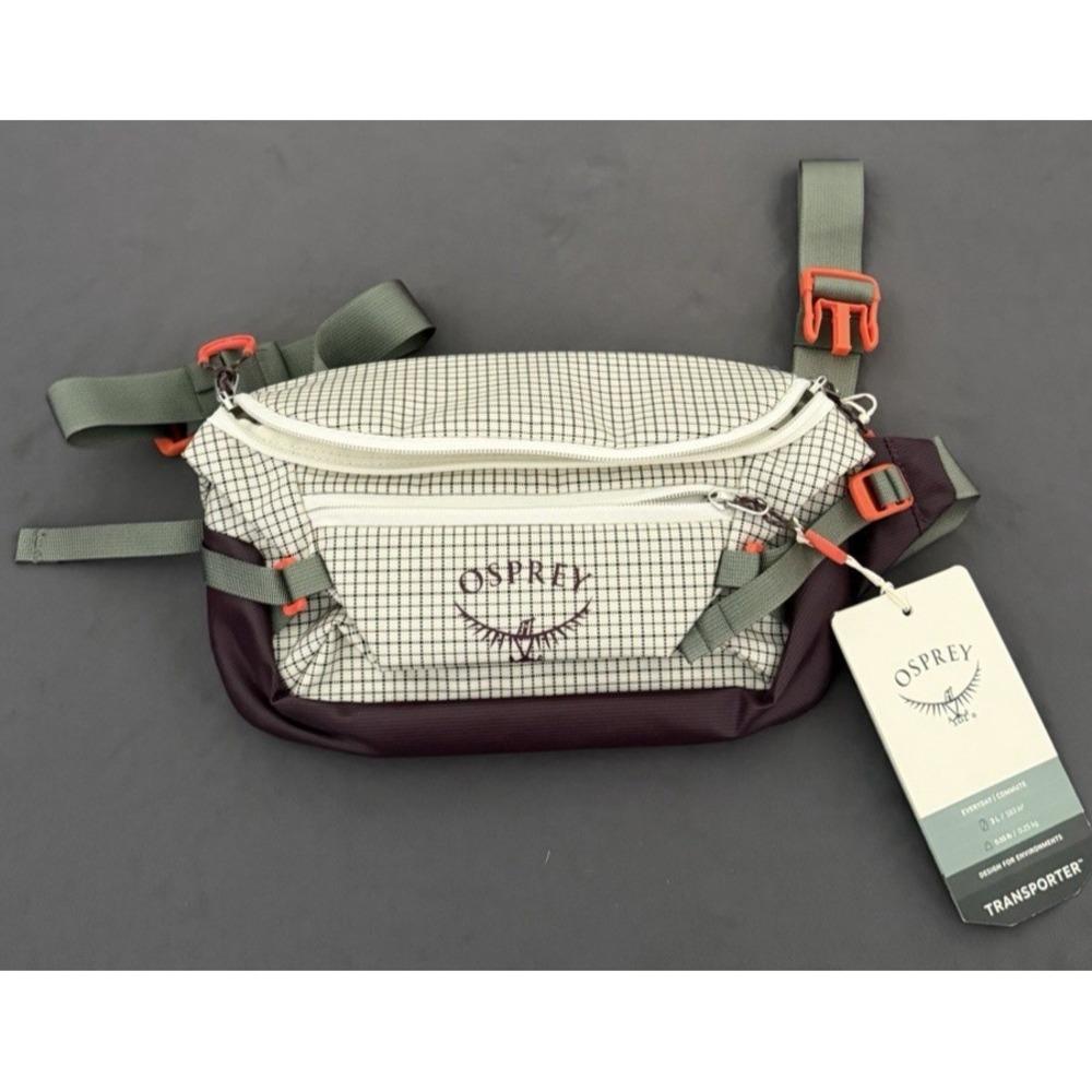 Osprey Transporter Waist Pack Burgundy Everyday Fanny Belt Bag Unisex New!